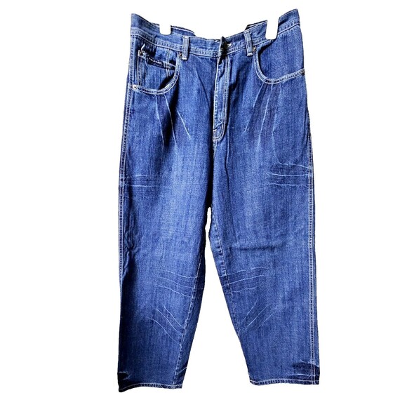 Focus Denim Jeans Mens 32x32 Vintage Y2K Great Distressed Lines EUC *READ* - Picture 3 of 13